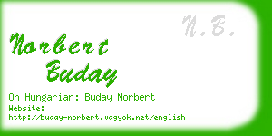 norbert buday business card
